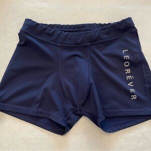 Leorever Compression Tights Short Bronx Navy Size Medium